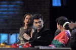 Kiron Kher, Karan Johar, Malaika Arora Khan on the sets of India